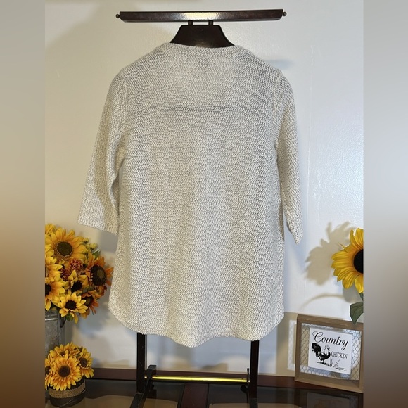 Robert Lewis women’s size long m sleeve cotton blend sweater - Picture 4 of 4